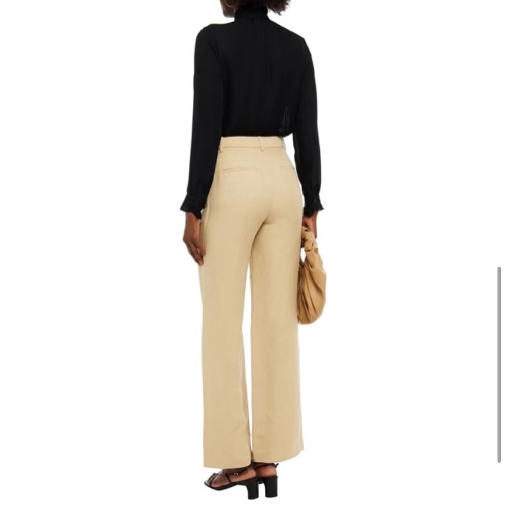 Nili Lotan Dayton Linen Silk Blend Wide Leg Trouser Pants - Picture 5 of 16